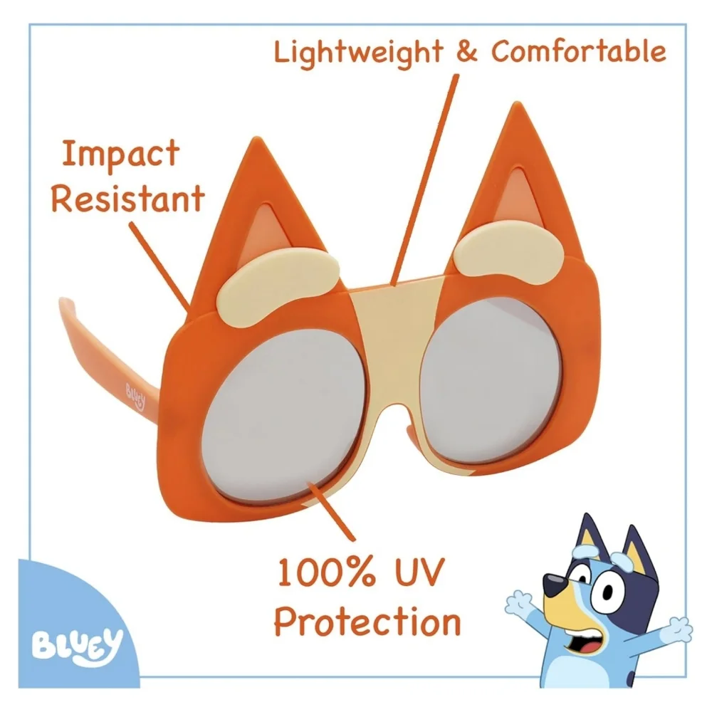 NEW Bluey Lil' Characters Bingo Sun-Staches Kids Sunglasses Licensed Character